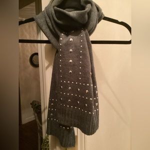 Michael Kors Studded Scarf-Gray